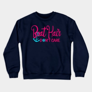 Boat Hair Pink Crewneck Sweatshirt